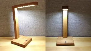 ✅ Настольная лампа из стула своими руками | Diy LED Desk Lamp | Tischlampe aus holz