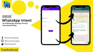 Send WhatsApp Message From Android App || WhatsApp Intent ||  Android Studio Tutorial