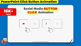 87.Social Media Click Button Animation | PowerPoint Tutorial