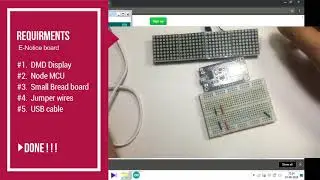 IOT (internet of things) ESP8266 Nodemcu project E-Notice board