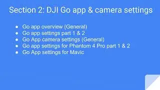 Phantom & Mavic Flightschool -  flight training & Go4 app : Introduction