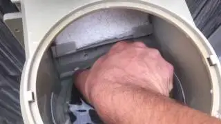 How to remove and replace the flapper from a swimming pool skimmer