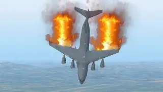 Worlds Heaviest C-17 Nose Dive Crash After Takeoff | XP11