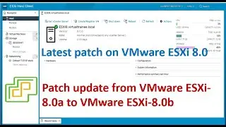 How to update ESXi 8.0b patch ? | VMware  ESXi-8.0b  latest patch update |  ESXi 8.0 patch update