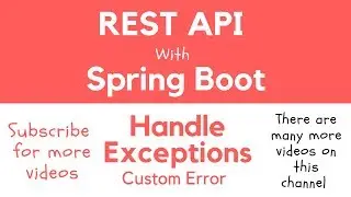 REST API with Spring Boot - Return Custom Error Message