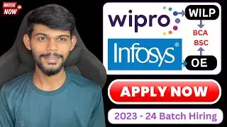 Wipro WILP 2024 | Infosys OE Role | Hiring BCA & BSC Freshers