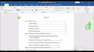 Cara Merapihkan daftar isi microsoft word