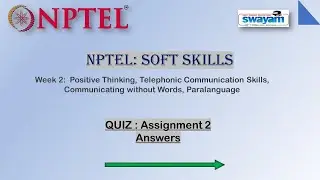 NPTEL||SOFT SKILLS Assignment 2 Answers|| NPTEL SWAYAM_Week 2 Answers || Soft Skills Answers || 2021