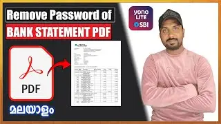 how to remove sbi bank statement pdf password malayalam 2024