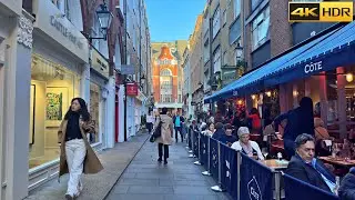 Afternoon Stroll from Mayfair to Marylebone | Central London Walk - Oct 2022 [4K HDR]