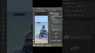 Cara menghilangkan objek | tutorial photoshop #shortvideo #youtubeshorts #shorts