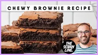 BEST Chewy Chocolate Brownie Recipe Ever!