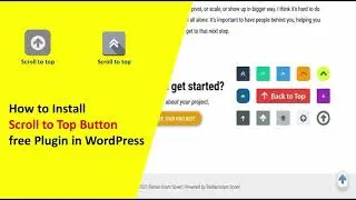 How to Add Scroll to Top Button  free Plugin on WordPress