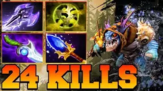 24 Kills Slark Dota 2 !! Slark Dota 2 Safelane Carry Meta Pro Gameplay Build Guide 7.37