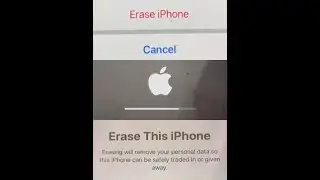 Erase all content and settings