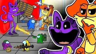 AMONG US & DOGDAY vs CATNAP - Avenging the Smiling Critters | Game Animations