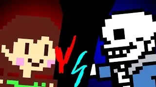 Chara vs Sans-Sprite Animation [Undertale]