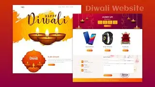 Responsive Diwali Theme Website Design Using HTML/CSS/JS From Scratch