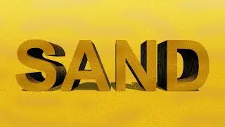 Sand Animation | Photoshop Tutorials | 3D Text with Animation Sand