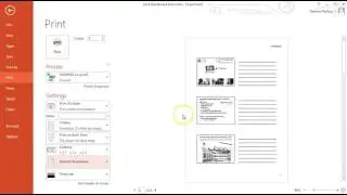 How to Print PowerPoint Slides in Handout form