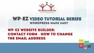 WP-EZ Website Builder: Contact Form - How to Change the Email Address