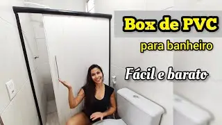 Box de PVC para banheiro por menos de R$ 100,00 | Faça você mesmo.