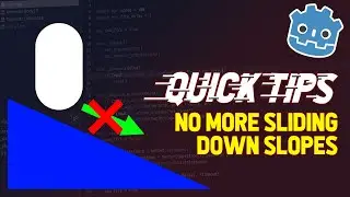 Stop Character Sliding Down Slopes in Godot - Godot Quick Tips