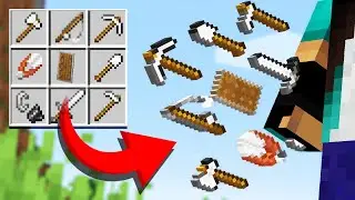 we made 50 NEW Crafting Recipes in Minecraft