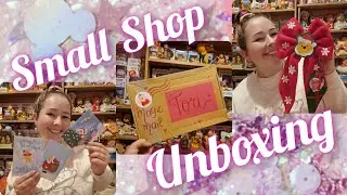 Winnie The Pooh Small Shop Christmas Unboxing | Custom Bow & Christmas Postcards | AD