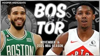 Boston Celtics vs Toronto Raptors Full Game Highlights | Nov 16 | 2025 NBA Season