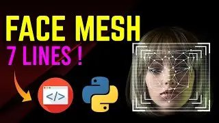 AI FACE MESHING / MASKING with Python in 7 LINES !. How to MAKE an A.I Face Masking/Meshing system.