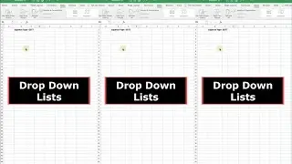 How to Create Drop Down Lists in Microsoft Excel Cells