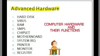 types of computer hardware and their functions || Advanced hardware