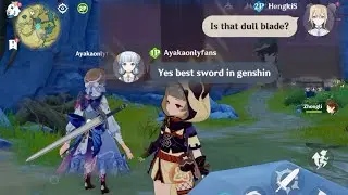 Brooo, this Ayaka i met in random coop is using a Dull Blade!