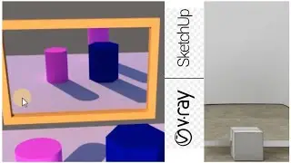 How to create Mirror Material in Vray - SketchUp || Mirror Material #vraysketchup #vray #vrayrender