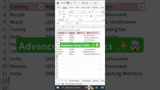 Advance Excel tricks ✨🤯 