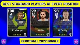 Best Standard Players For Every Position || eFootball 2022 Mobile