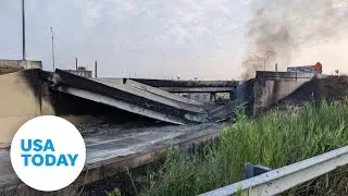 I-95 bridge collapse: Road closed after truck fire in Philadelphia | USA TODAY