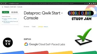 Dataproc: Qwik Start - Console || [GSP103] || Solution