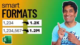 Auto Format Excel numbers in thousands / millions / billions - 2 TRICKS💡