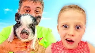 Nastya and dad have new pets! Children's pet stories