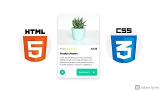 Create awesome product card #1 with HTML + CSS