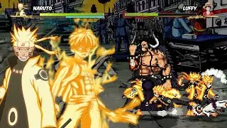 NARUTO SIX PATHS VS LUFFY GEAR 5 & KAIDO | Anime Mugen