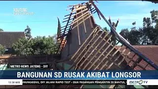 2 Ruangan SD Berjo Karanganyar Rusak Tertimpa Longsor