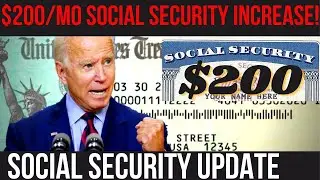 EXTRA $200/MONTH SOCIAL SECURITY INCREASE! SSI SSDI VA Payments | Social Security Update