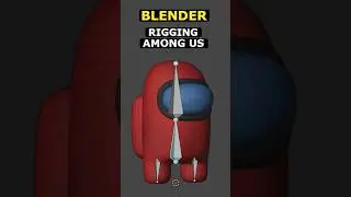 Rigging Among Us Blender - EASY #blender #3d #amongus #tutorial #blender3d