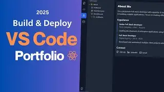 I Built a Portfolio That Looks Like VS Code! -(React + TypeScript + Tailwind + Framer Motion)