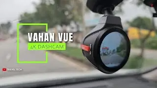 Vahan Vue 4K Dual Dashcam QUICK REVIEW (₹9999) | World's First Circular Display Dashcam & Watch Face