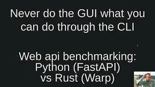 Web api benchmarking: Python (FastAPI) vs Rust (Warp)