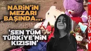 Bu Görüntülere Yürek Dayanmaz! Narin'in Mezarına Dört Bir Yandan Kitap ve Oyuncak Yağdı